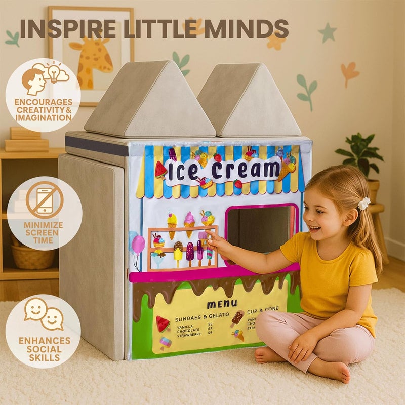 HAJOROM Play Panel for Kids Play Couch Childrens Play Panel for Toddler Foam Sofa (Play Couch not Included) - Image 4